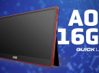 O monitor 16G3 da AOC foi construído para jogos portáteis