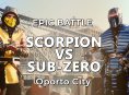 Sub-Zero e Scorpion batalham no Porto