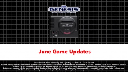Nintendo Switch Online - Sega Mega Drive Junho 2022 Atualização de Jogos